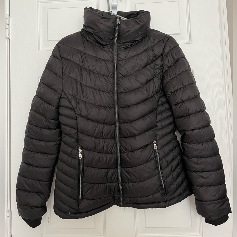 Women's Quilted Black Puffer Jacket